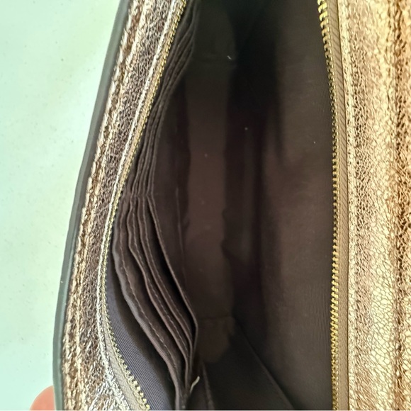 Coach metallic glitter flap clutch like new - Picture 12 of 14